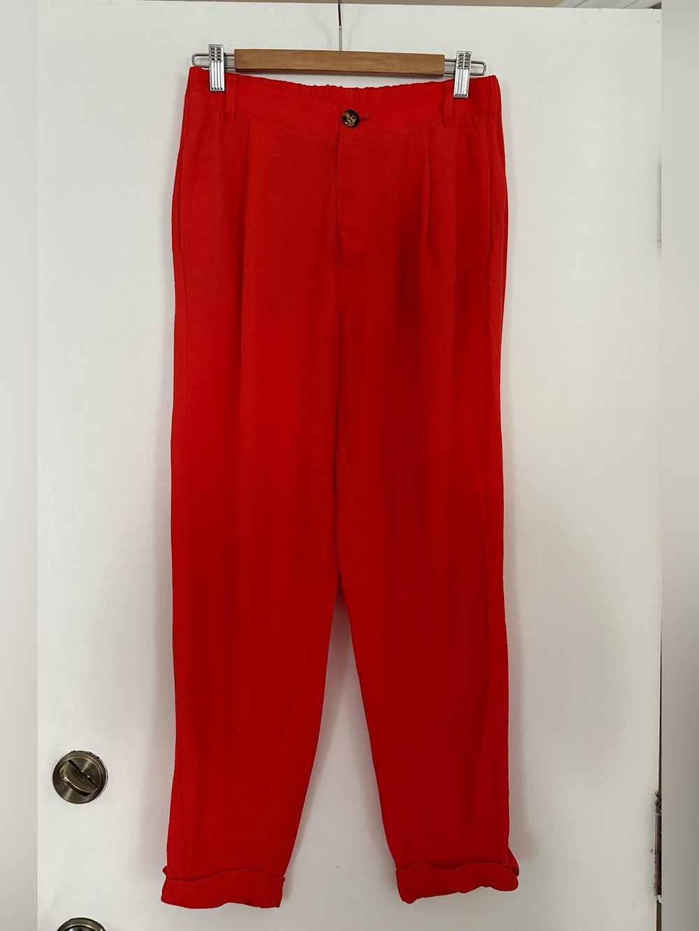 Anthropologie Elevenses Relaxed Pleated Trousers